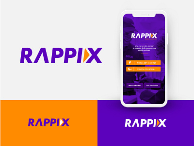 Ident. Rappix app branding design flat icon logotipo photoshop typography ui ux vector