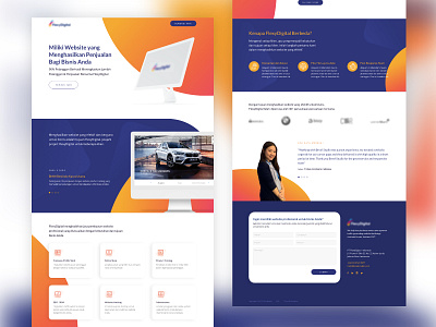 FD Landing page color design design app home icon landing landing page typography ui uiux vector website