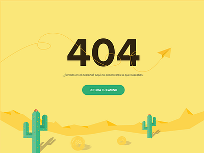 404 page 404 desert error page lost