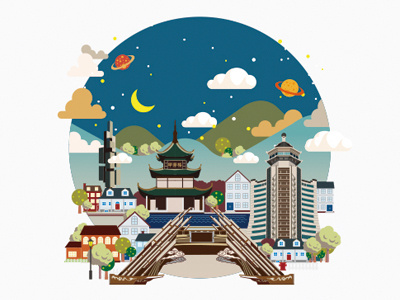 China Guiyang design graphic illustration