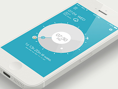 Alarm demo-work in progress alarm app graphic design interface ios ios7 iphone ui uiux ux