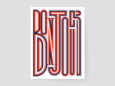 Bonjour 2 graphic design letter lettering artist poster poster design typography vector artwork