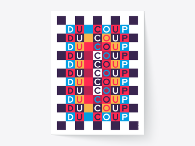 Du Coup geometric geometric design letter lettering lettering artist poster poster art poster collection typo typography