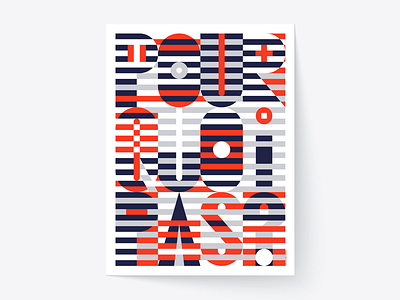 Pourquoi pas ? font design france french geometric graphic design illustration letter lettering artist pattern poster collection poster design pourquoi screenprint stripe typo typography vector why not
