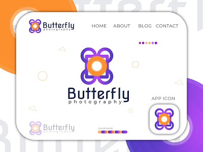 Butterfly photography Branding  logo designs