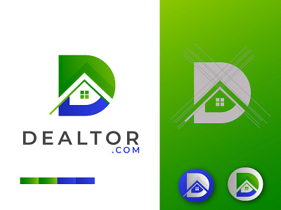 Real state Logo design Idea with D latter and Home branding constraction construction logo d latter home home buy home logo home sell logo design logo mark logotype minimalist logo minimalist logo design property property logo real state logo redesign