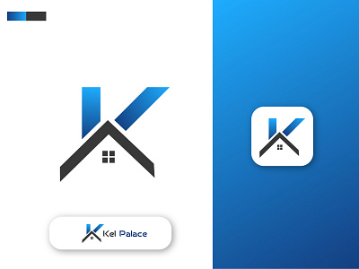 real state Logo idea with latter K and Home premium