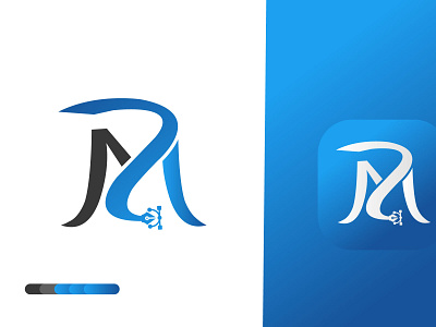M and A latter Logo For amdesignspack