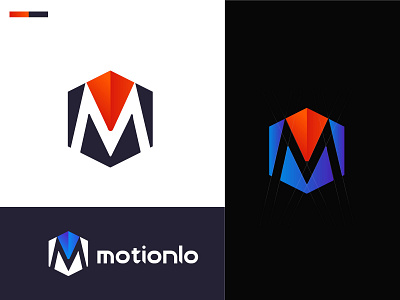 modern M latter And Cube shape logo Concept