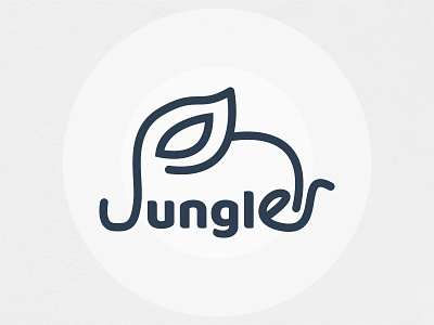 Jungle and elephant typo logo design by AMdesignspack ???? | Logo ...
