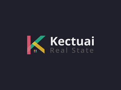 K latter And Home Logo design For real state Agency