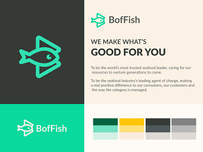 Sea Fish and B logo design concept For Restaurant