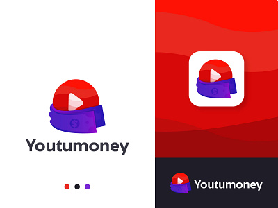 youtube money maker logo design