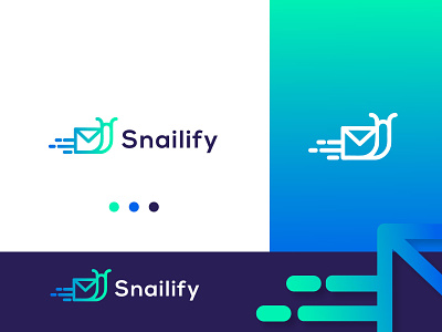 Speed Chat and snail Logo design for snailify