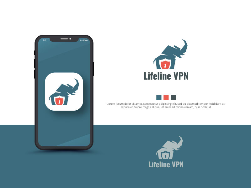 VPN logo With Elephant access app logo elephant minimalist logo sign vector vpn vpn app vpn logo website logo