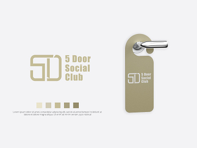 5 Door Social club Logo Design
