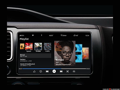 Car Dashboard Music Player