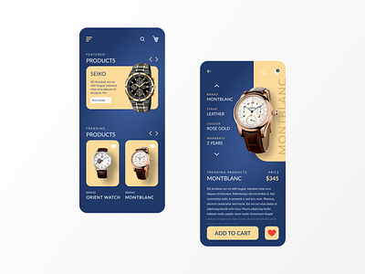 Watch Shop figma mobile app shop shopping watch