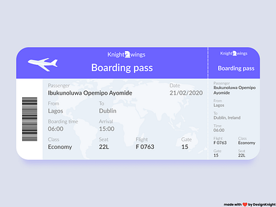 Boarding Pass ticket