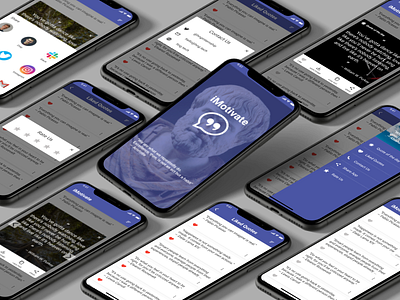 iMotivate app design figma mobile app mobile design mobile ui