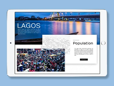 Lagos Beyond Tales design figma home ipad pro lagos landscape overlay ui ux web