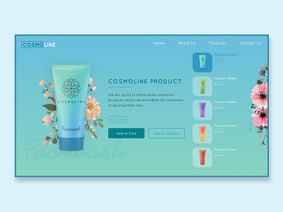 Cometic Product UI Design