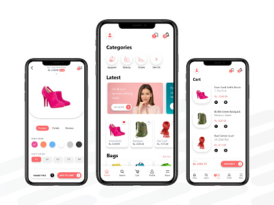 Fashion Store Mobile App UI/UX Design app brandingagency graphic design mobile ui ux