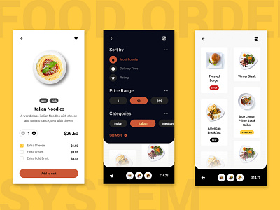 Food Order Taking Mobile App UI UX Design