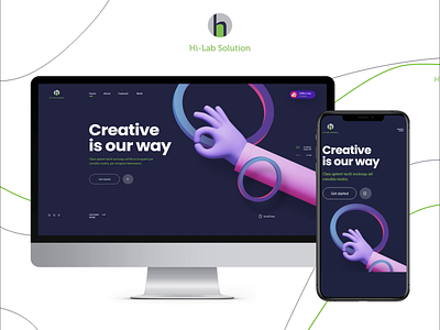 Creative Agency Website Design 3d agency branding brandingagency creative design interaction design ui user interface ux uxdesign web website