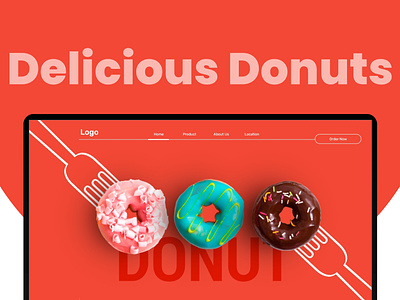 Donuts Store Website Design brandingagency design food interaction design ui uiuxdesign ux uxdesign web website