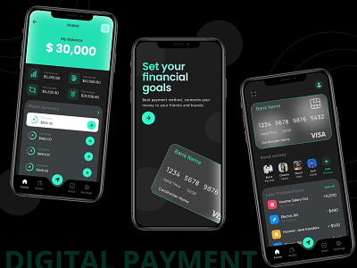 Digital Payment Mobile App brandingagency design finance financeapp mobileapp mobileappdesign ui ux uxdesign