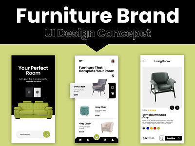 Furniture Store Website & Mobile App UI/UX Design