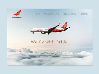 Air India Web UI/Ux Design Case Study animation brand design brand identity branding interaction design products ui ux web website