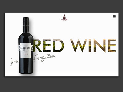 Wine Website concept with Product Branding appdesign brand design brandingagency interaction design products ui ux uxdesign web website
