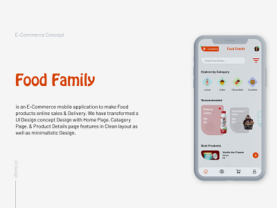 Food Family E-Commerce Mobile App UI Design appuidesign branding brandingagency design ecommerce app ecommerce design ecommercemobileapp interaction design minimalistic mobileappdevelopment productbranding products ui uiuxdesign ux uxdesign web webdevelopment website