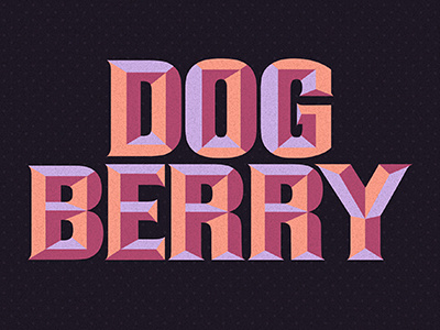 Dog Berry deco display type typeface