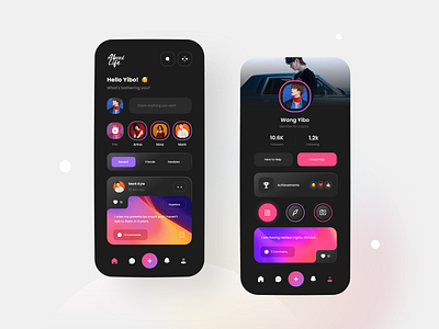 About Life App UI Concept