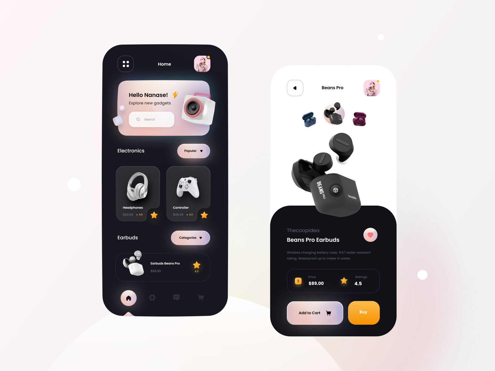 Shop UI Concept by Afshin Nanase on Dribbble