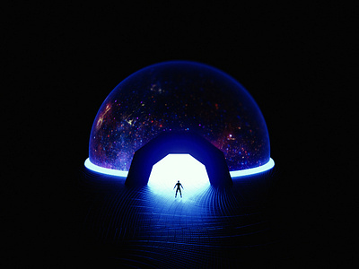 Portal 3d dimension galaxy human illusion portal space surrealism universe