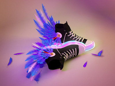 Millennial Hermes 3d feather god hermes millenial millennial purple shoes