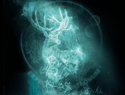 Expecto Patronum - Deer deer design expecto patronum harry potter magic poster