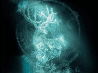Expecto Patronum - Deer deer design expecto patronum harry potter magic poster