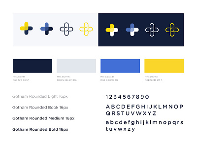 Style Guide in the making contrasts fonts gotham rounded logo style type ui colors