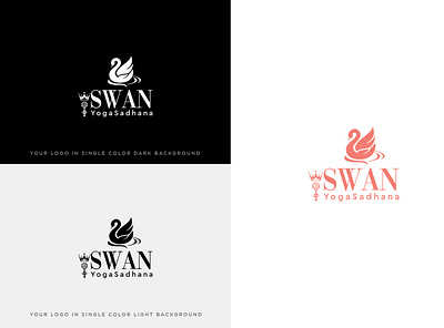 Swan Yoga Sadhana Logo logo swan yoga