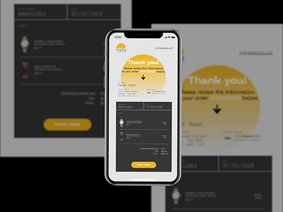 Daily UI Challenge Day 17 app branding dailyui dailyuichallenge design email email receipt minimal receipt ui ux