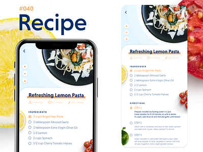 Daily UI Challenge Day 40 app app design dailyui dailyuichallenge design icon images minimal recipe recipe app ui ux