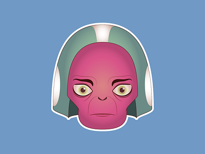 Alien character design illustration illustrator sticker vector
