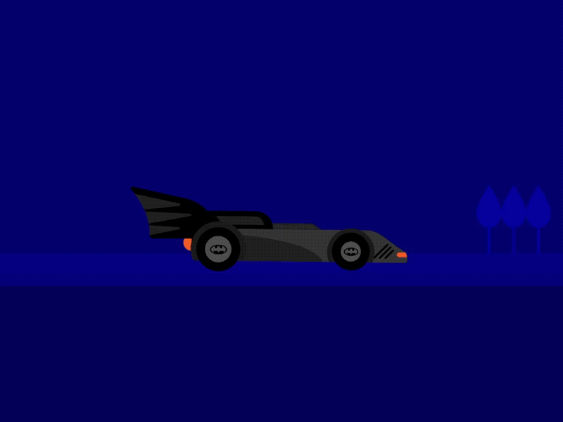 Batmobile aftereffects batman batmobile batsignal blue jump motiongraphics road