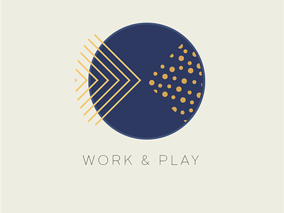 Work & Play branding design icon logo portfolio design selfbranding vector