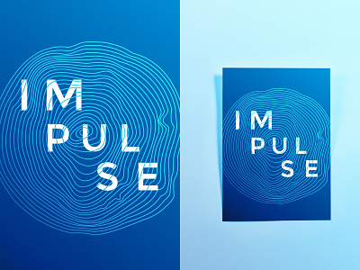 IMPUSLE affiche art branding branding and identity branding design brandingdesign designer impulse impulsion keyvisual movement musique onde ondulation poster son typography